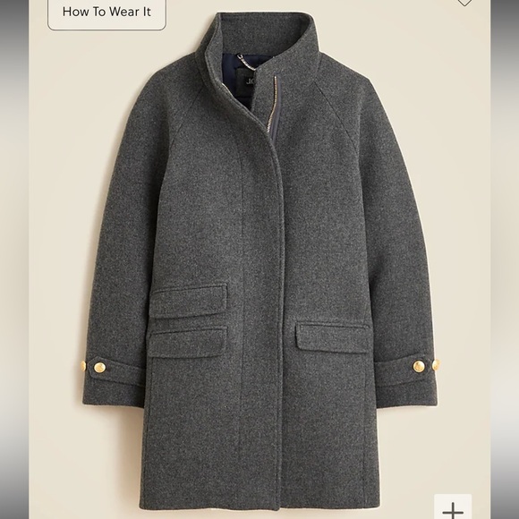 J Crew Wool Coat 00P - Picture 1 of 5